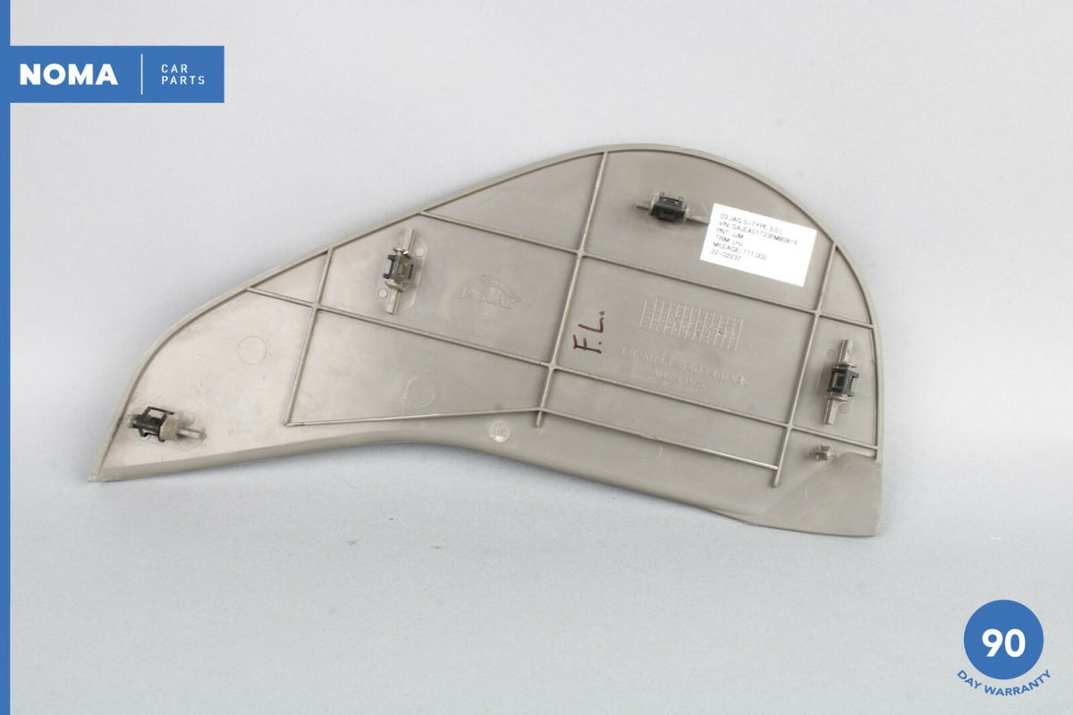 02-04 Jaguar S-Type X202 Left Driver Side Dash Dashboard End Cover Trim LHJ  OEM - photo 4