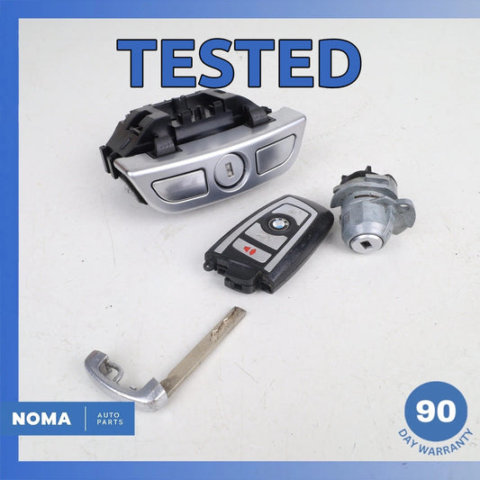 12-19 BMW F13 650i 640i Armrest Door Lock Cylinder w/ Smart Key Set OEM - photo 1