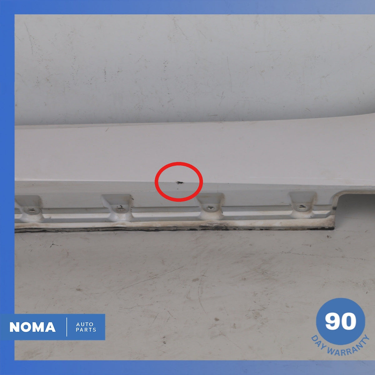03-08 BMW E85 Z4 Base Left Driver Side Rocker Panel Side Skirt White OEM - photo 7
