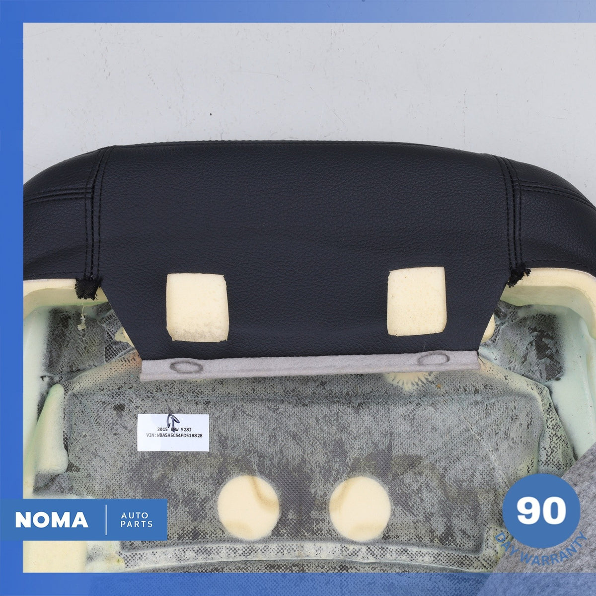 14-16 BMW F10 528i 535i 550i Front Right Seat Upper Cushion Black OEM - photo 12