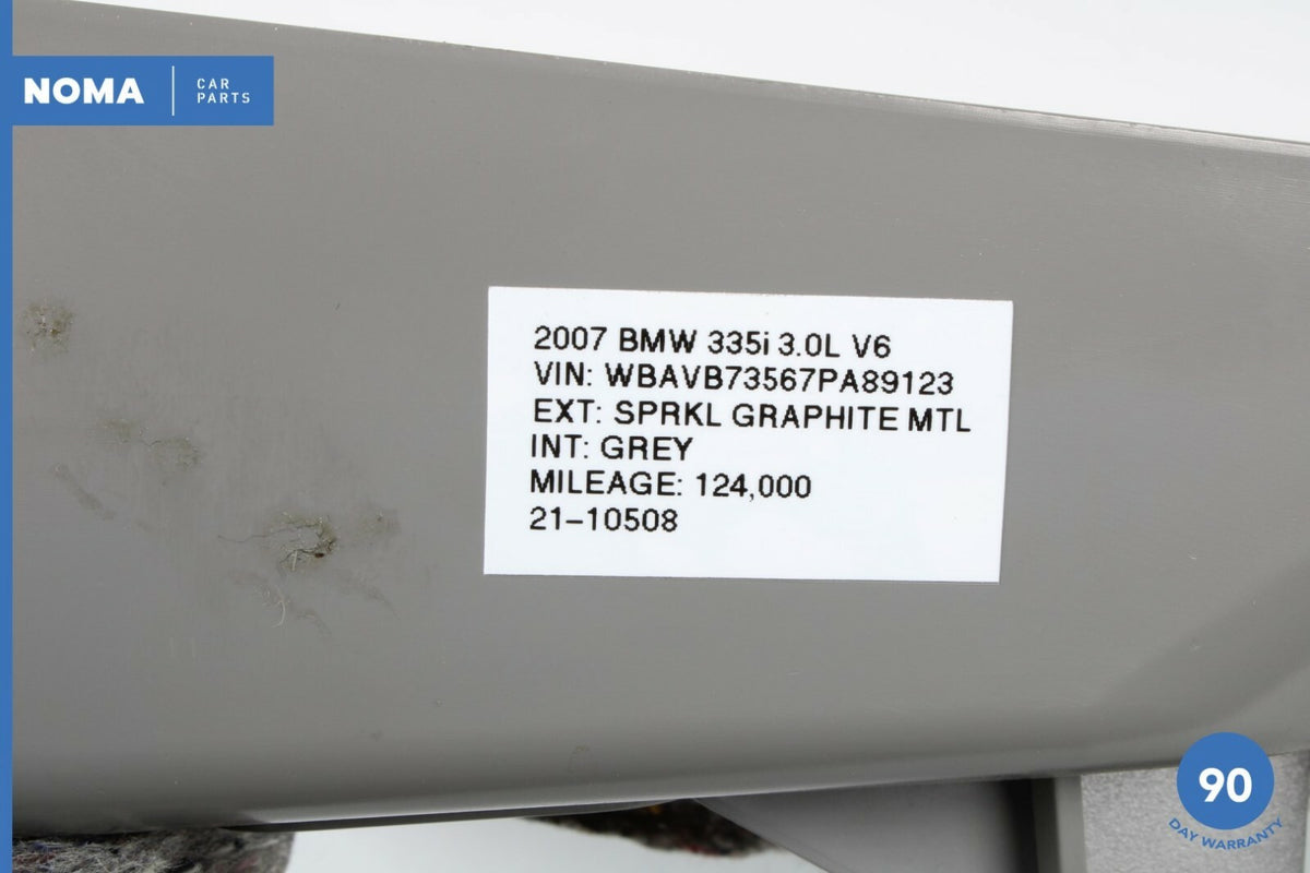 06-11 BMW 335i E90 E91 E92 Front Left Driver Side Gauge Dash Trim Panel Grey OEM - photo 12