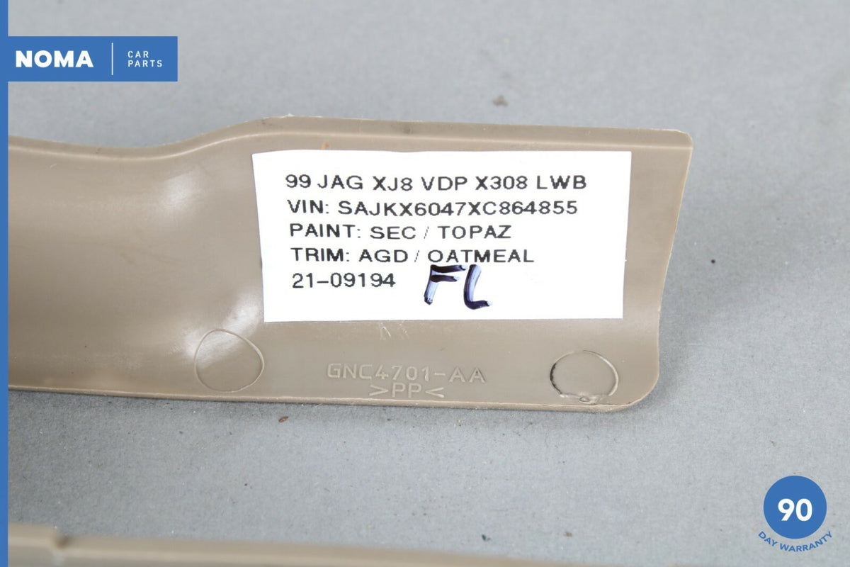98-03 Jaguar XJ8 XJR VDP X308 Front Left Side Seat Rail Catch Cover Trim AGD OEM - photo 5