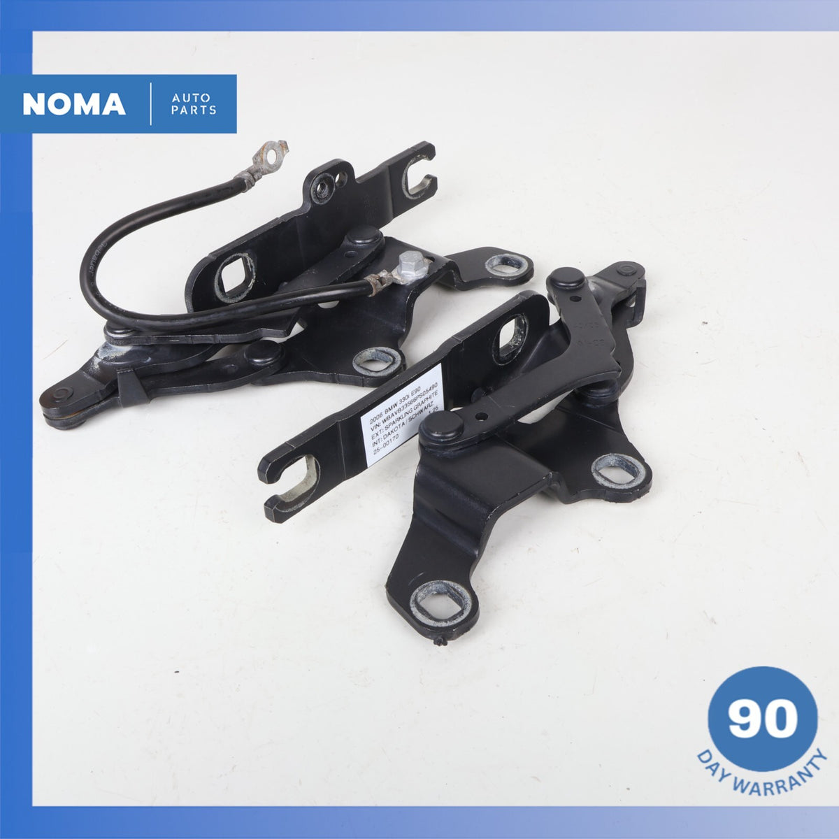 06-13 BMW E90 330i 328i Left & Right Side Hood Bonnet Hinge Set of 2 OEM - photo 1