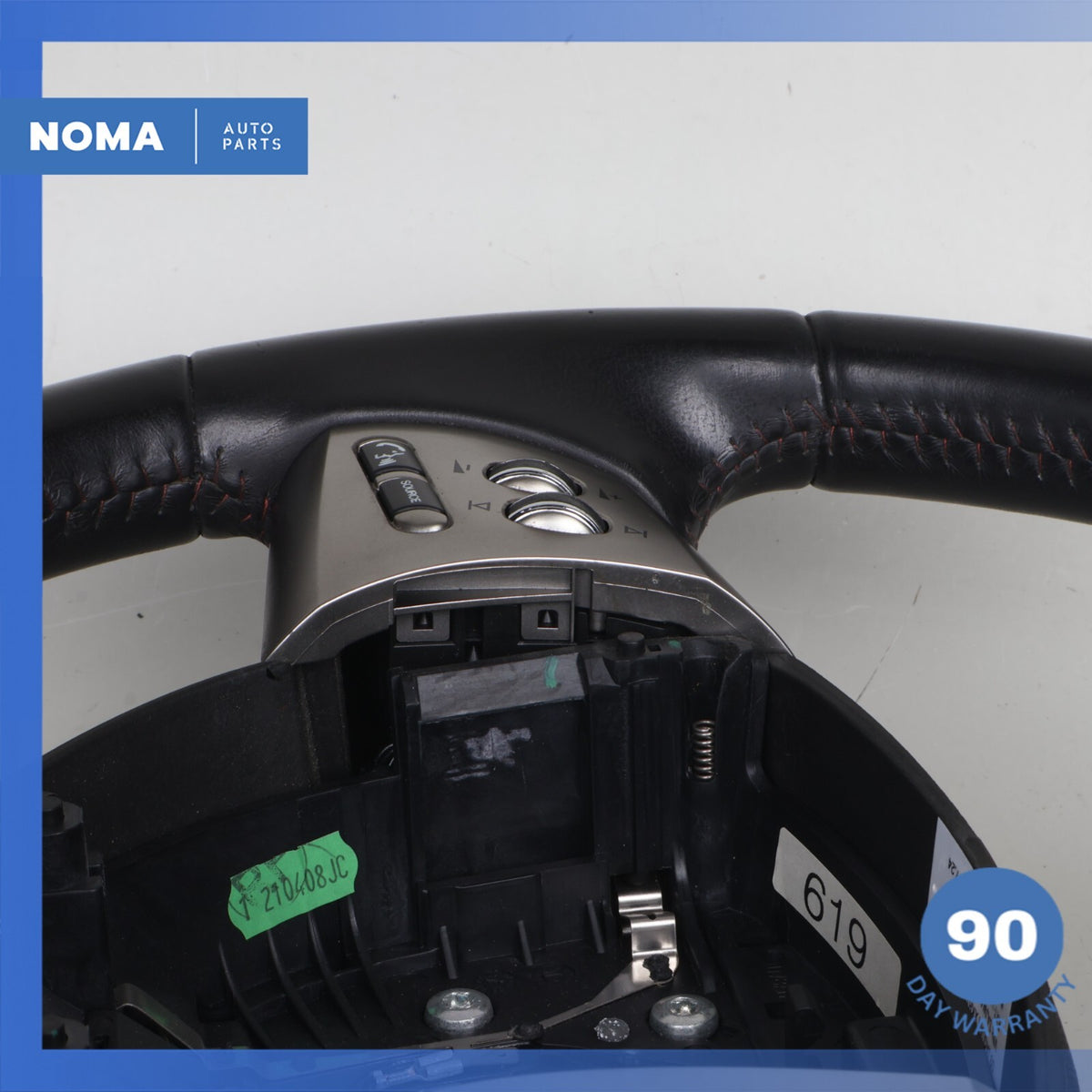 07-09 Jaguar X150 XKR XK R-Sport Steering Wheel w/ Paddle Shifters Black OEM - photo 12