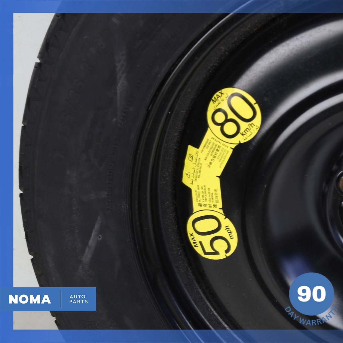 11-23 Range Rover Evoque L538 Emergency Spare Tire Wheel Donut Rim 155 85 18 OEM - photo 6