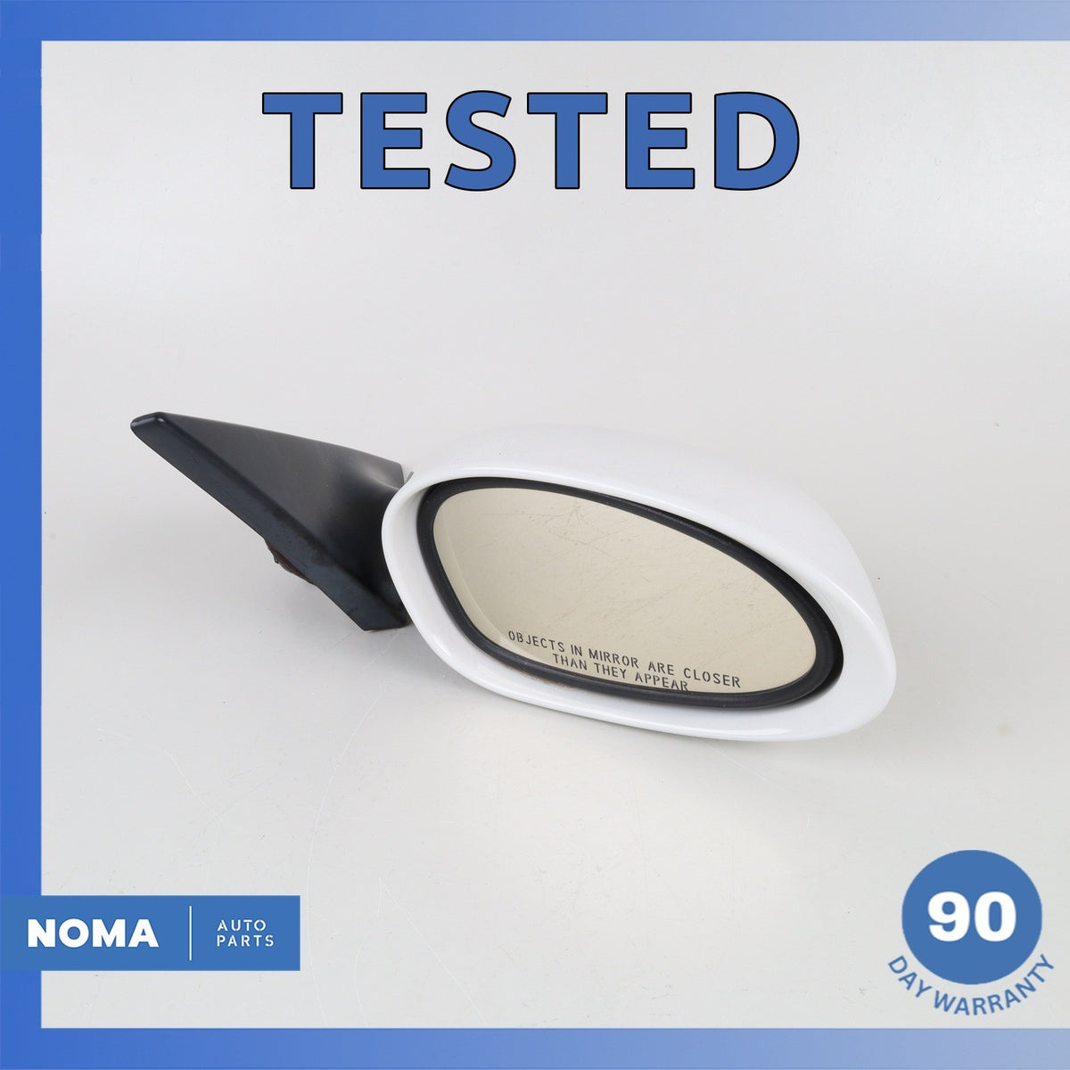 03-08 BMW E85 Z4 Right Side Rear View Door Mirror White OEM - photo 1