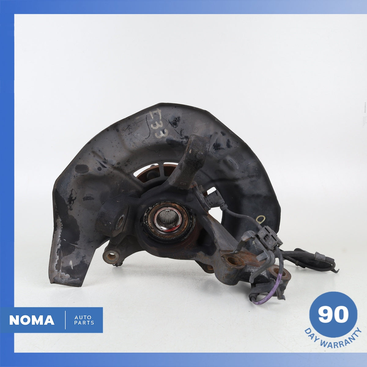 04-08 Lexus MHU33 RX400h RX350 Front Left Spindle Knuckle Hub w/ Shield OEM - photo 9