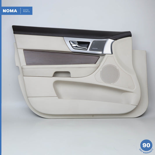 12-15 Jaguar X250 XF XFR Front Left Side Interior Door Panel Trim Beige OEM - photo 1