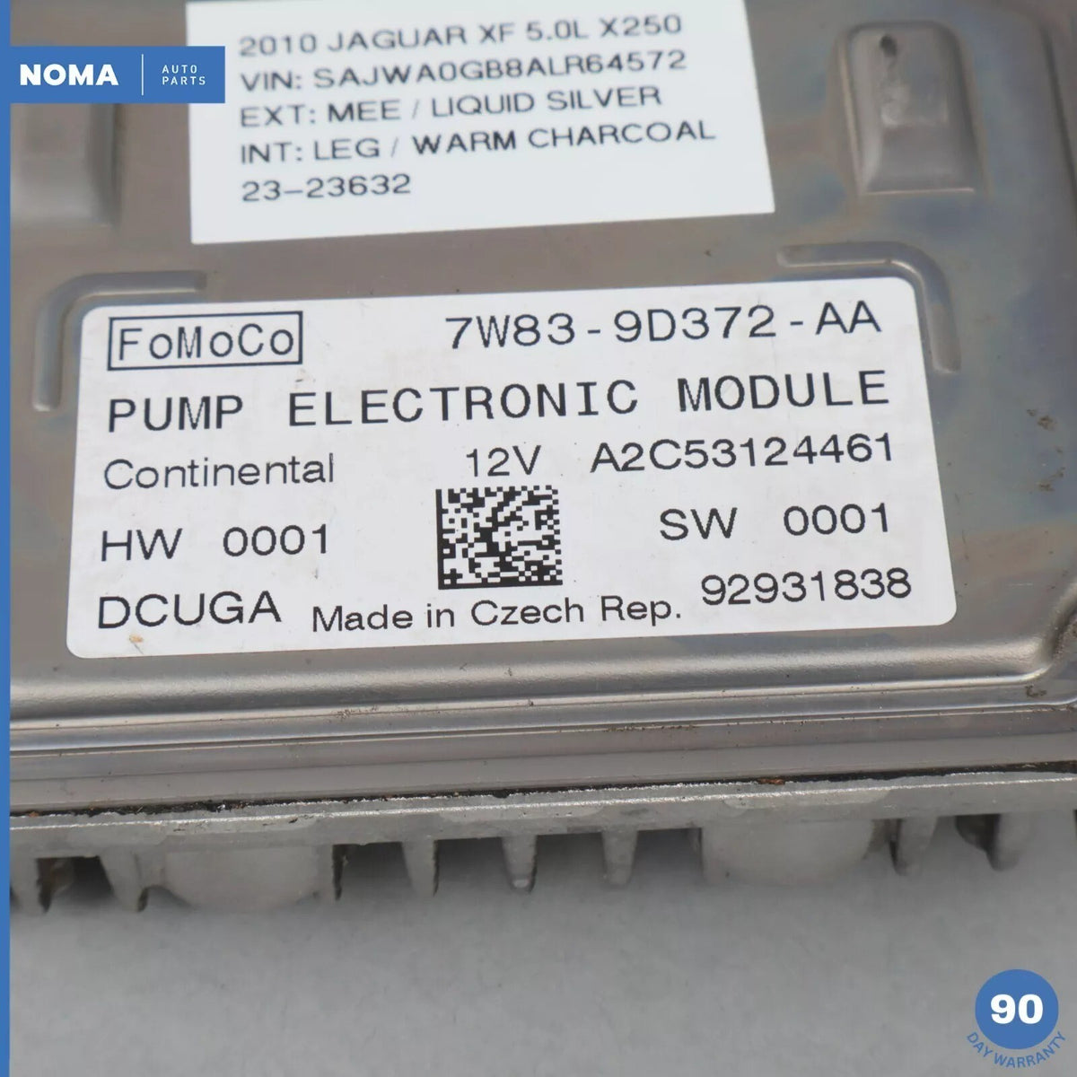 07-24 Jaguar X250 XF XK F-Type Gas Fuel Pump Control Module 7W839D372AA OEM - photo 7