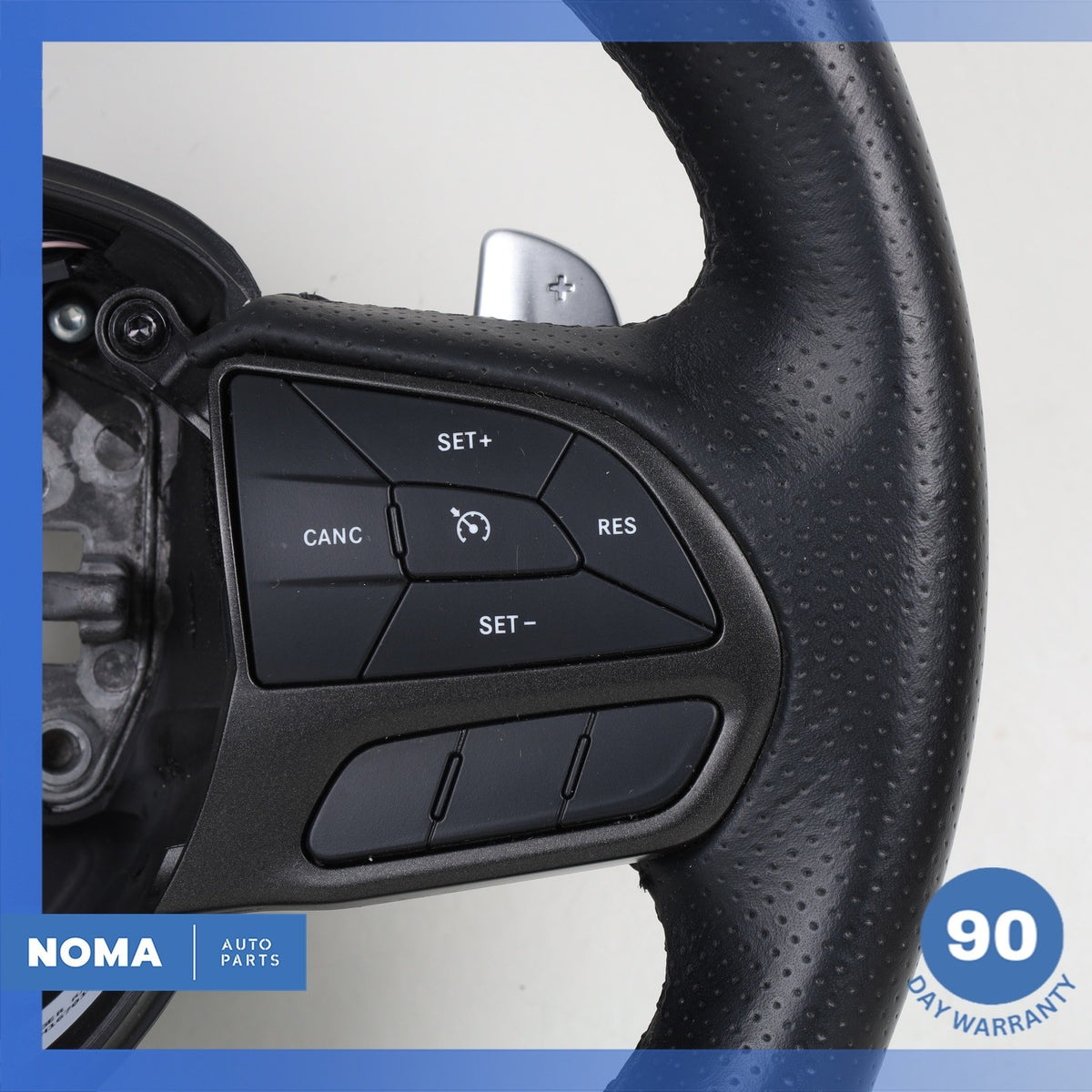 15-23 Dodge LD Charger Heated Leather Steering Wheel w/ Shifter Paddles OEM 74k - photo 4
