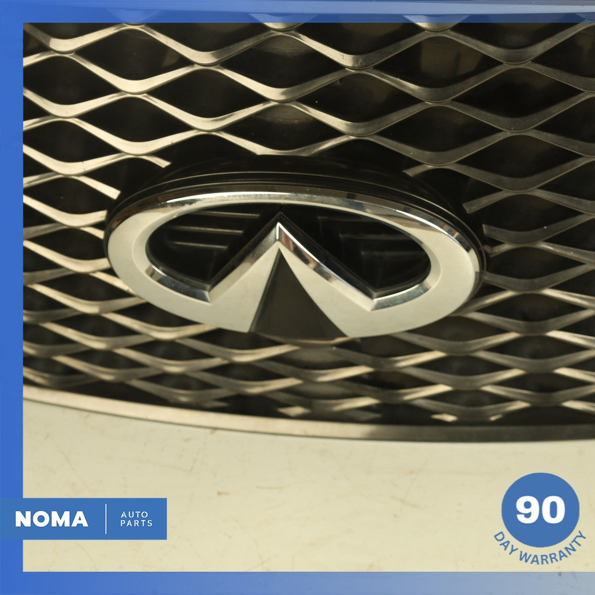15-17 Infiniti Z62 QX80 Radiator Grille Grill Mesh Chrome 623105ZA0A OEM - photo 5