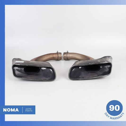 17-19 Audi 4M Q7 3.0L Rear Left & Right Exhaust Muffler Pipe Tip Set OEM - photo 1