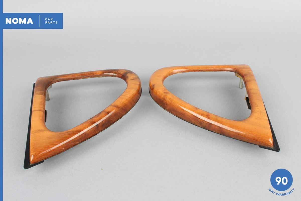 00-05 Jaguar XK8 X100 Left & Right Side Dashboard Vent Bezel Molding Wood OEM - photo 9