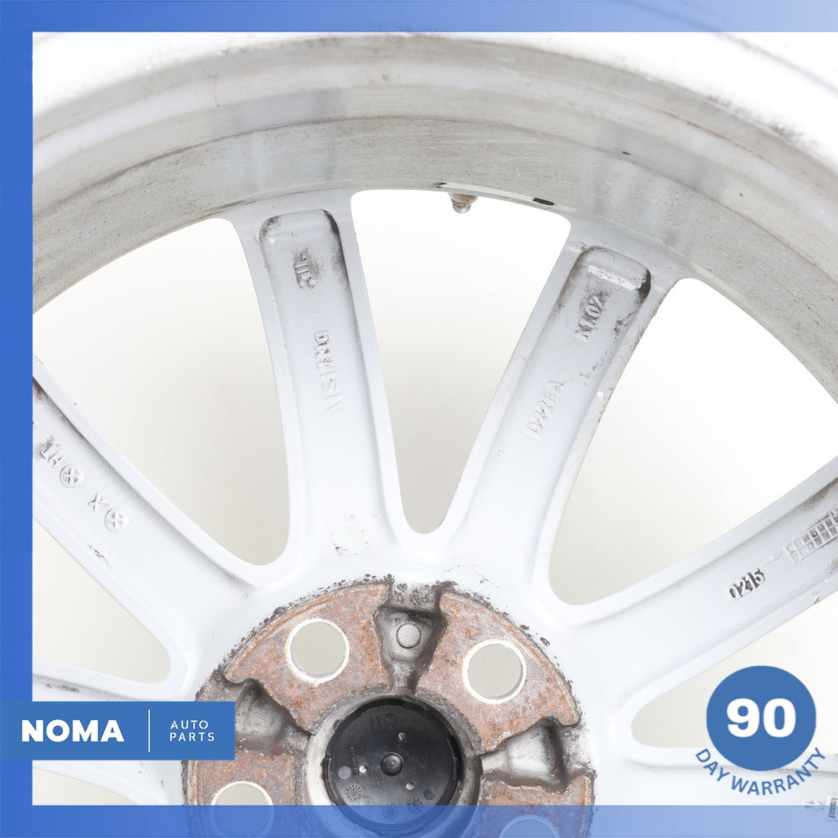 14-24 Jaguar X152 F-Type Propeller 9.5 x R19 19" Rear Wheel Rim Silver OEM - photo 10