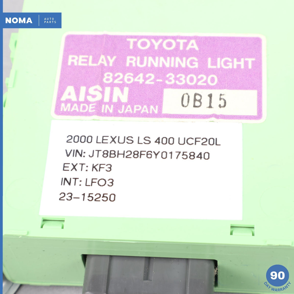 97-00 Lexus LS400 XF20 Relay Running Light Control Module 82642-33020 OEM - photo 5