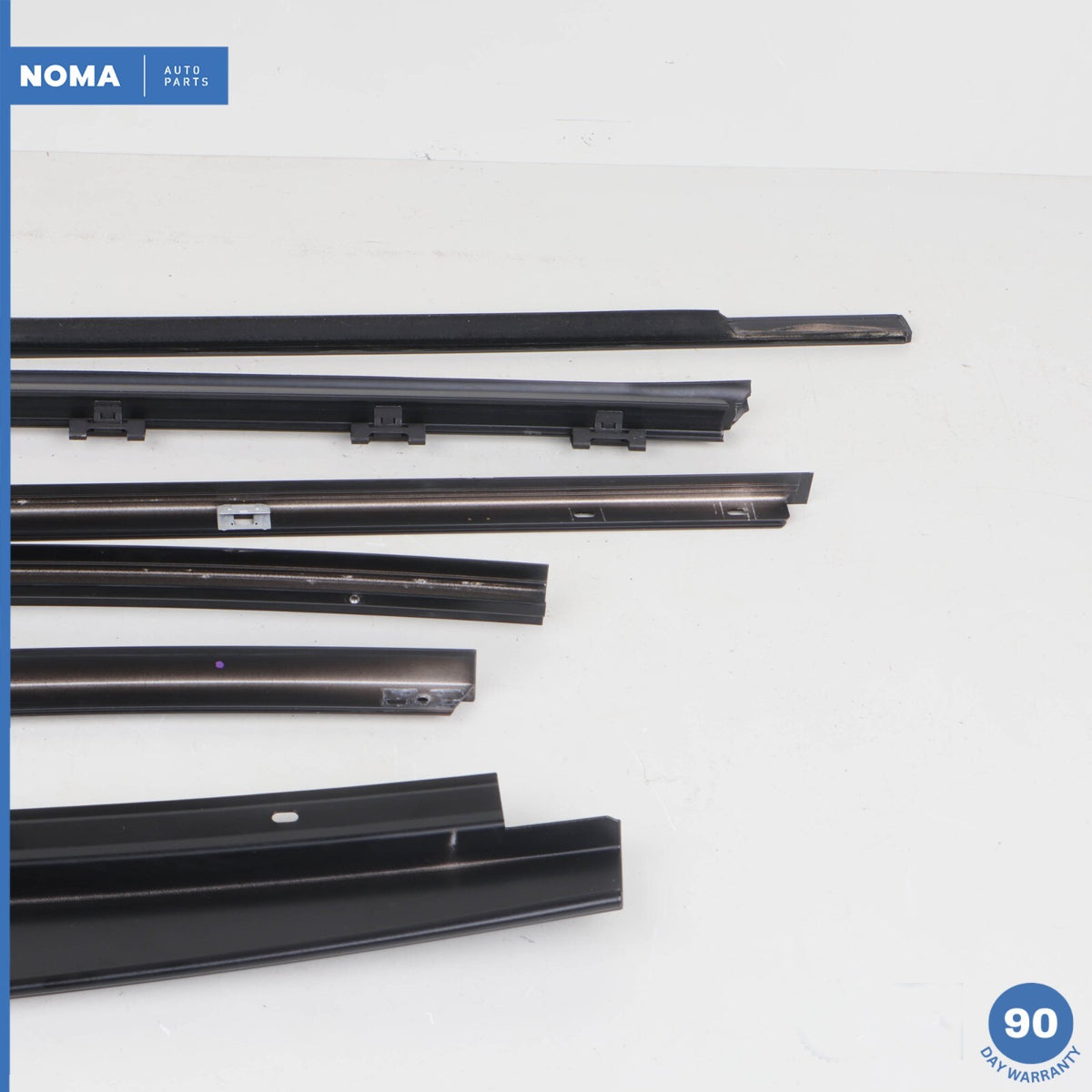 03-12 Range Rover L322 Rear Left Outer Door Window Molding Frame Set w/ Seal OEM - photo 6
