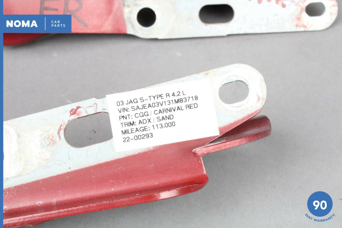 03-04 Jaguar S-Type R X202 Front Left & Right Side Hood Hinge Set of 2 CGG OEM - photo 11
