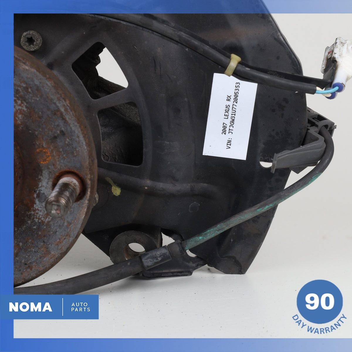 04-08 Lexus MHU33 RX400h RX350 Front Right Spindle Knuckle Hub w/ Shield OEM - photo 3