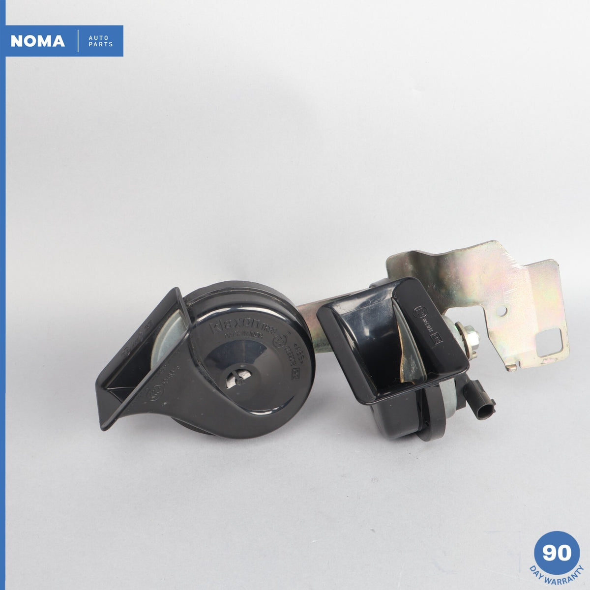 04-10 BMW 650i E63 E64 High & Low Tone Note Pitch Alarm Horn Siren Set OEM - photo 1