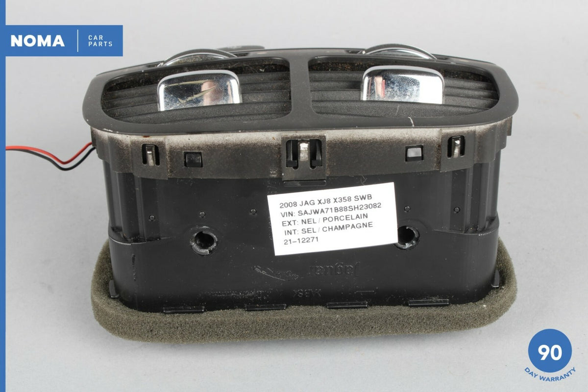 04-09 Jaguar XJ8 XJR VDP X350 Rear Center Console A/C Vent w/ Power Outlet OEM - photo 10