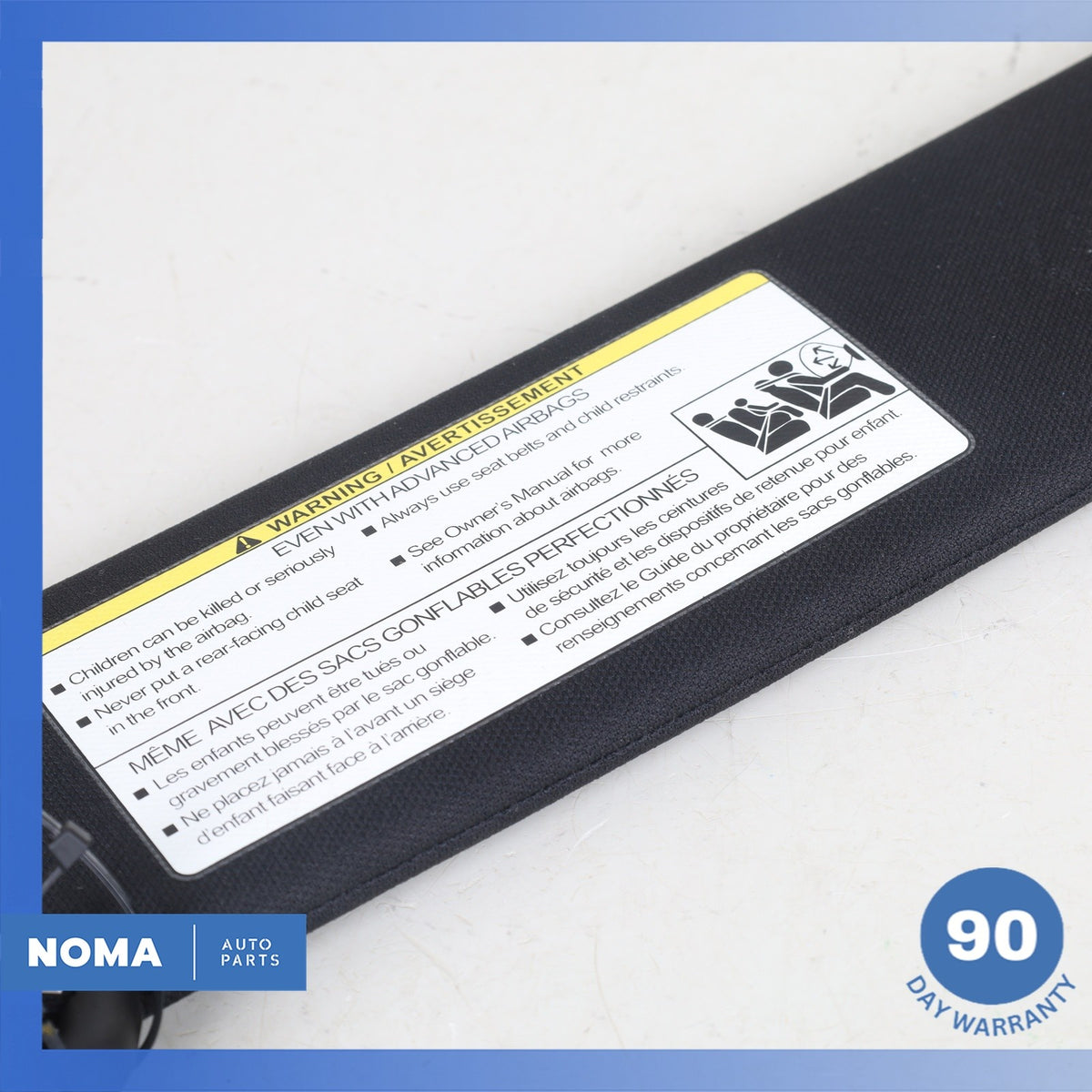 14-24 Jaguar X152 F-Type Right Passenger Sunvisor Sun Visor Shade Black OEM - photo 8