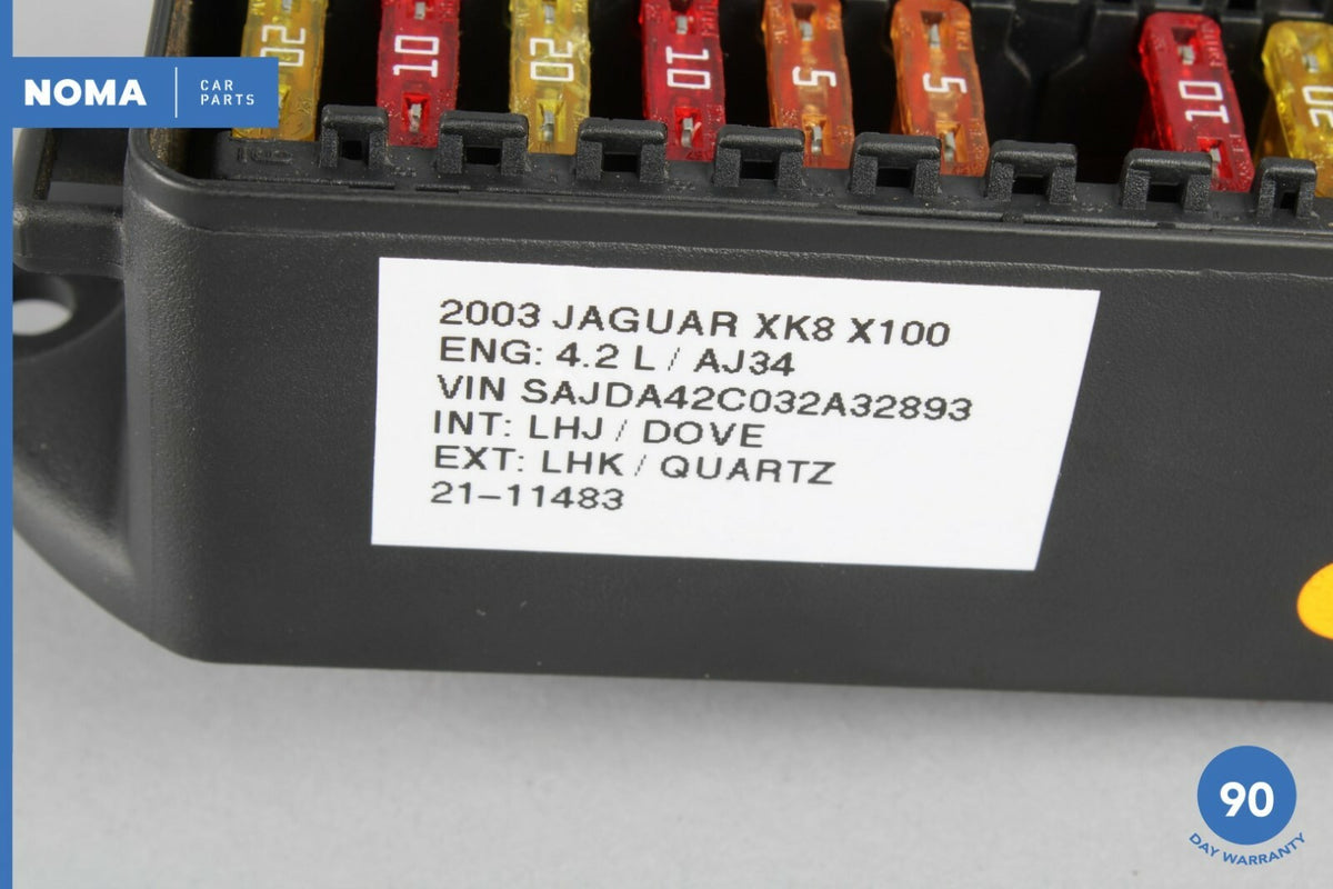 03-06 Jaguar XK8 XKR X100 Dash Dashboard Right Passenger Side Relay Fuse Box OEM - photo 8