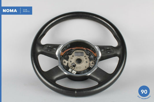 04-05 Audi A8 A8L D3 Quattro Steering Wheel w/ Switch Button 4E0419091 Black OEM - photo 1