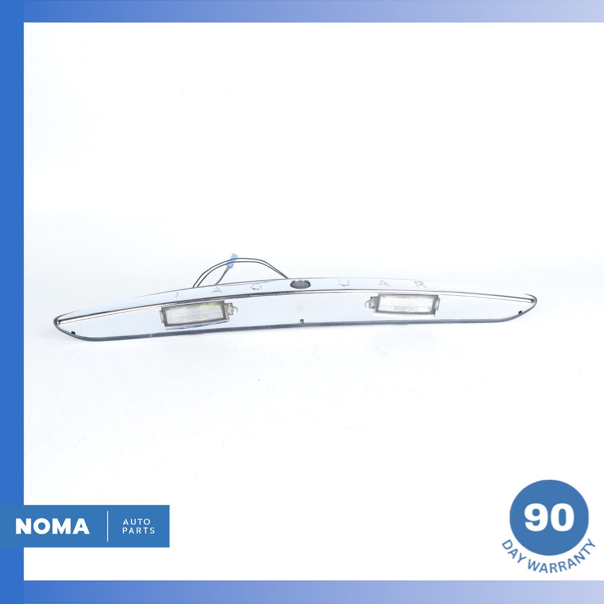00-06 Jaguar X100 XK8 Rear Trunk Bezel License Plate Light Lamp Trim Chrome OEM - photo 7
