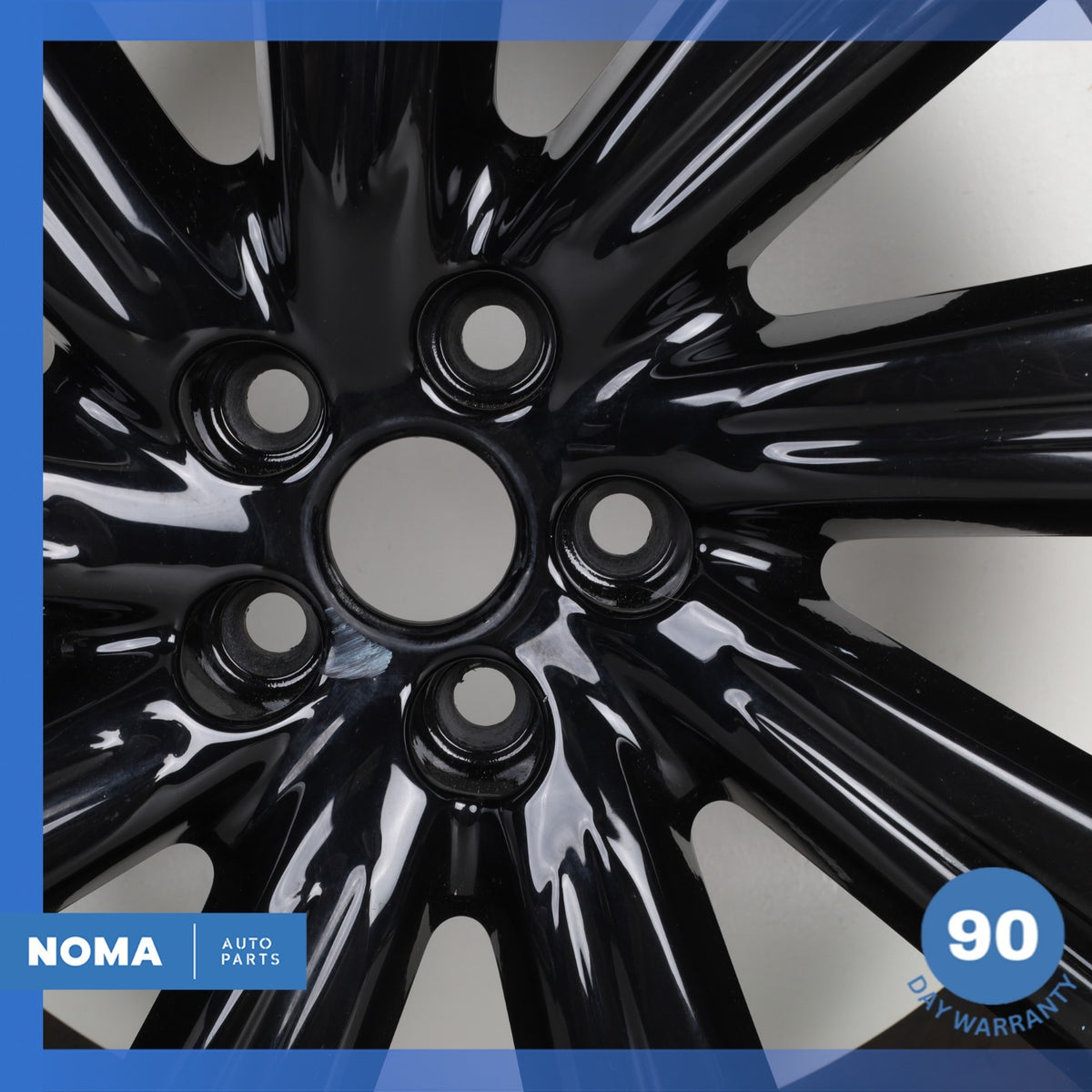 17-24 Jaguar X761 F-Pace Turbine 9 x R22 22" Wheel Rim Black OEM - photo 11