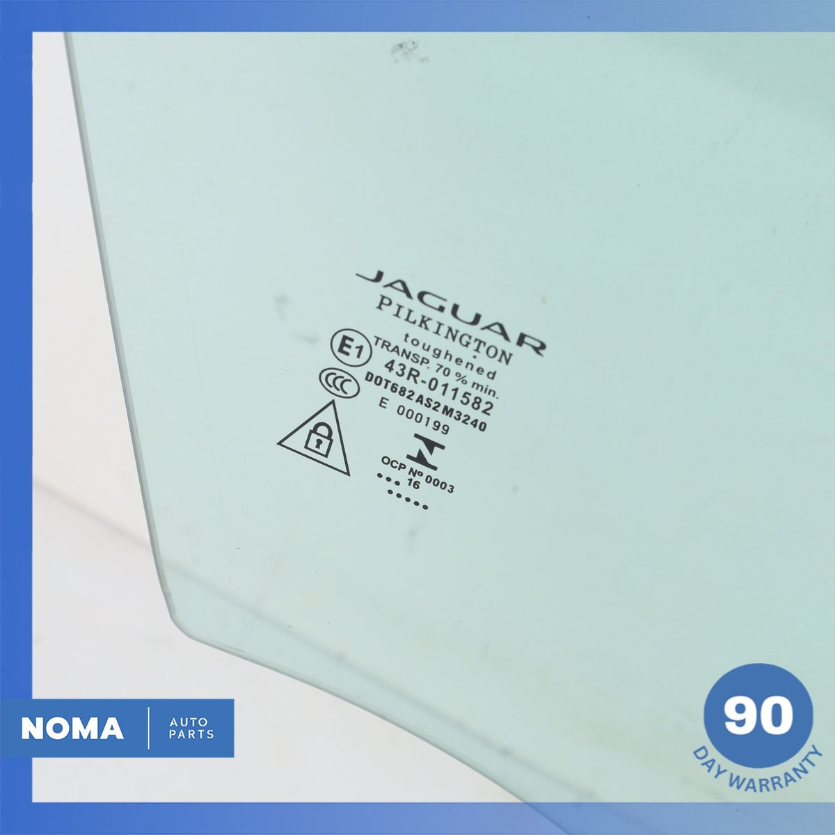 Jaguar X760 XE Front Right Passenger Door Window Glass GX7321410AB OEM - photo 7