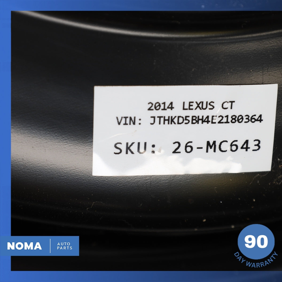 11-17 Lexus ZWA10 CT200h Emergency Spare Tire Wheel Donut Rim 125 70 17" OEM - photo 13