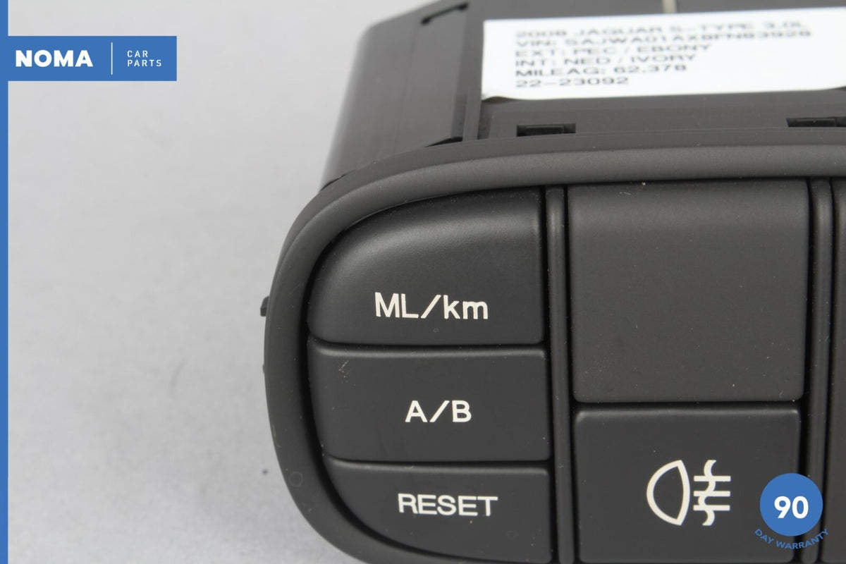 03-08 Jaguar S-Type X206 Dash Dashboard Fog Light Dimmer Trip Reset Switch OEM - photo 4