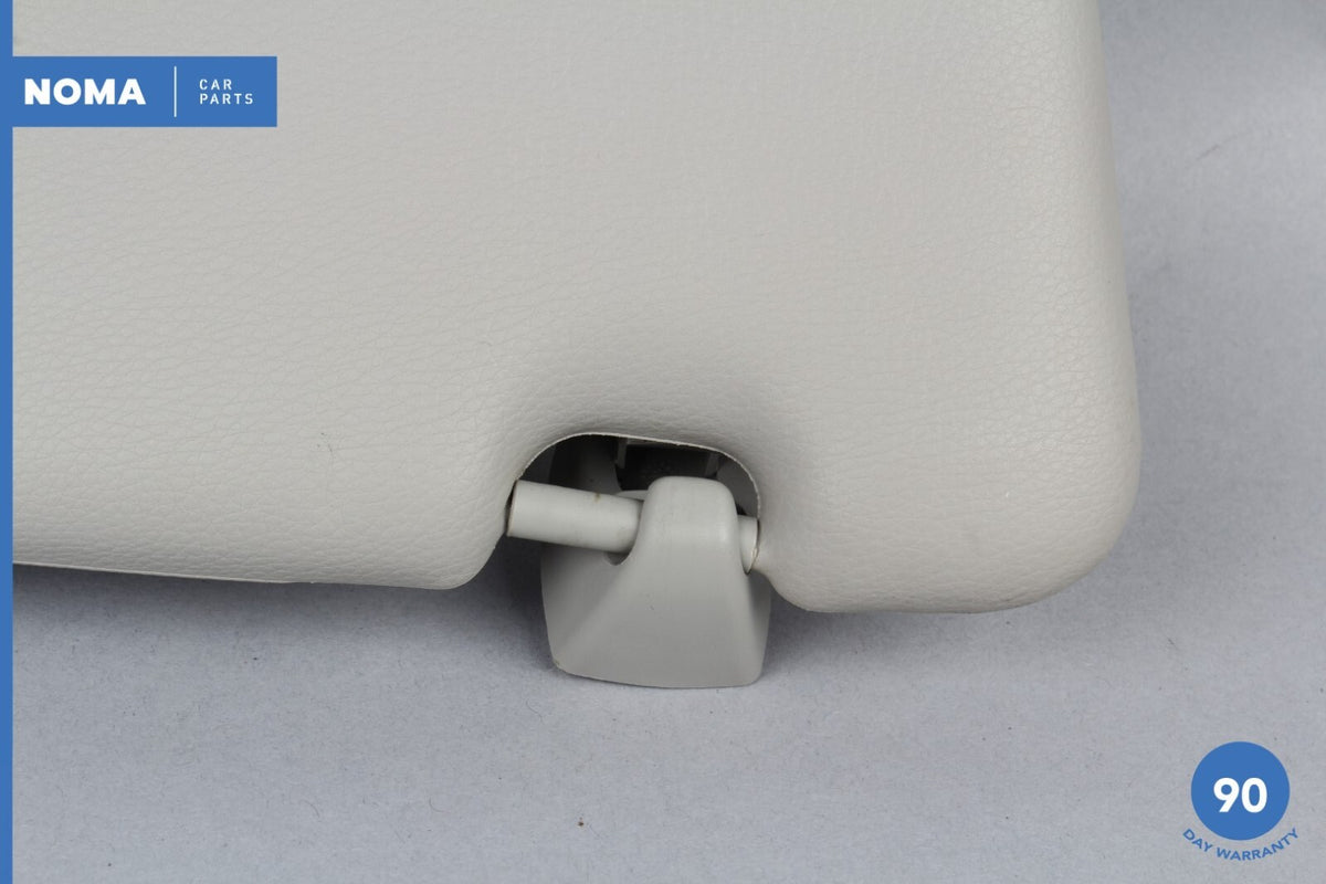 04-10 BMW 525i 530i E60 Left Driver Side Sun Visor w/ Vanity Mirror Gray OEM - photo 2