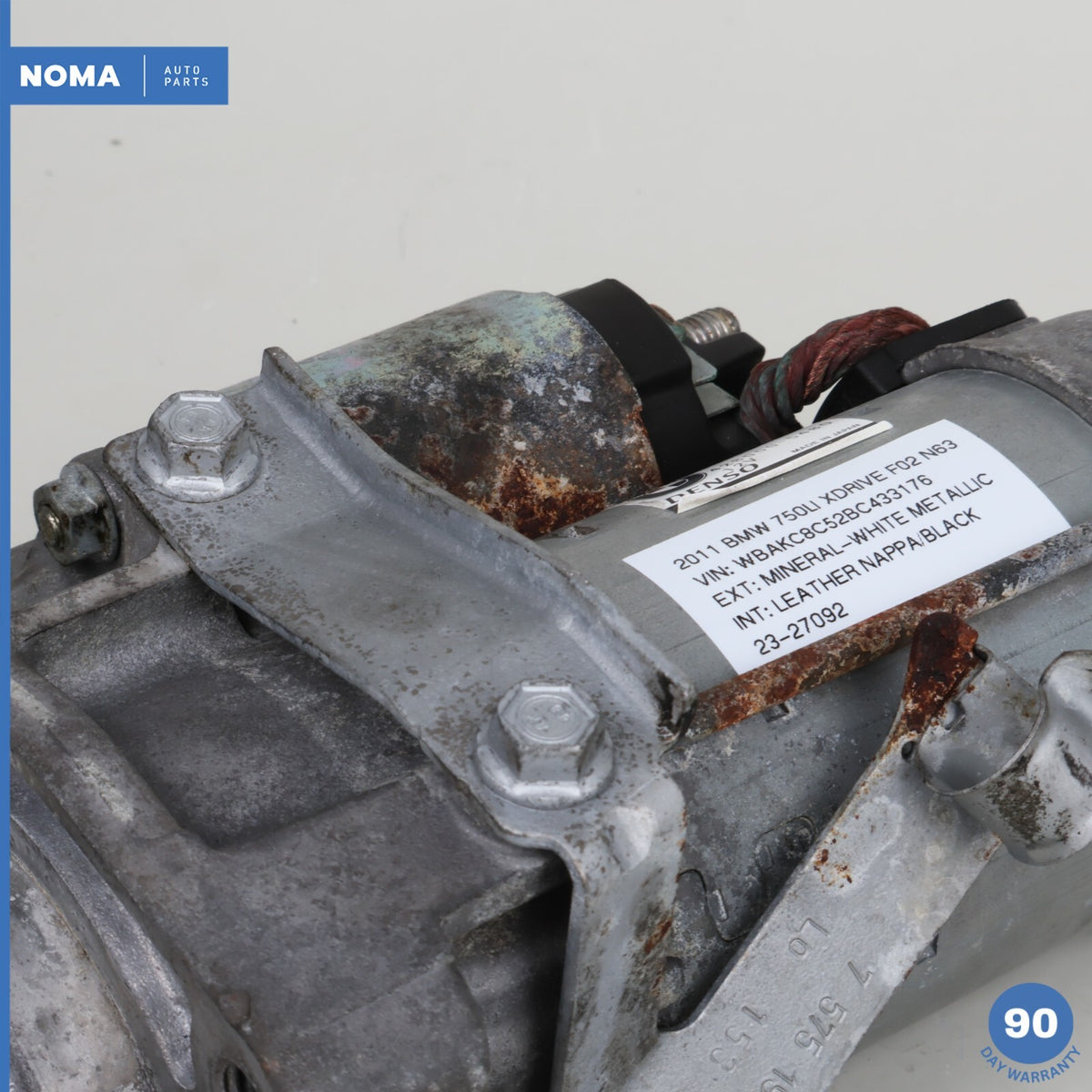 09-12 BMW 750LiX F02 4.4L N63 Twin-Turbo Engine Self-Start Starter Motor OEM - photo 9