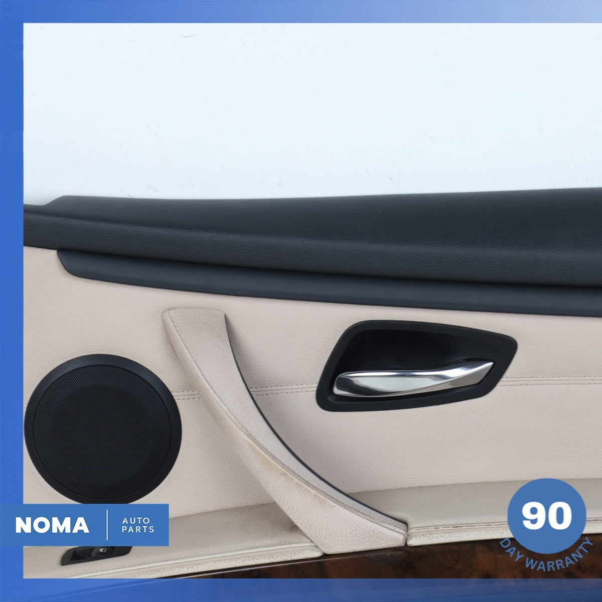 07-13 BMW E93 328i 335i Right Passenger Door Cover Panel Beige/Black OEM - photo 4