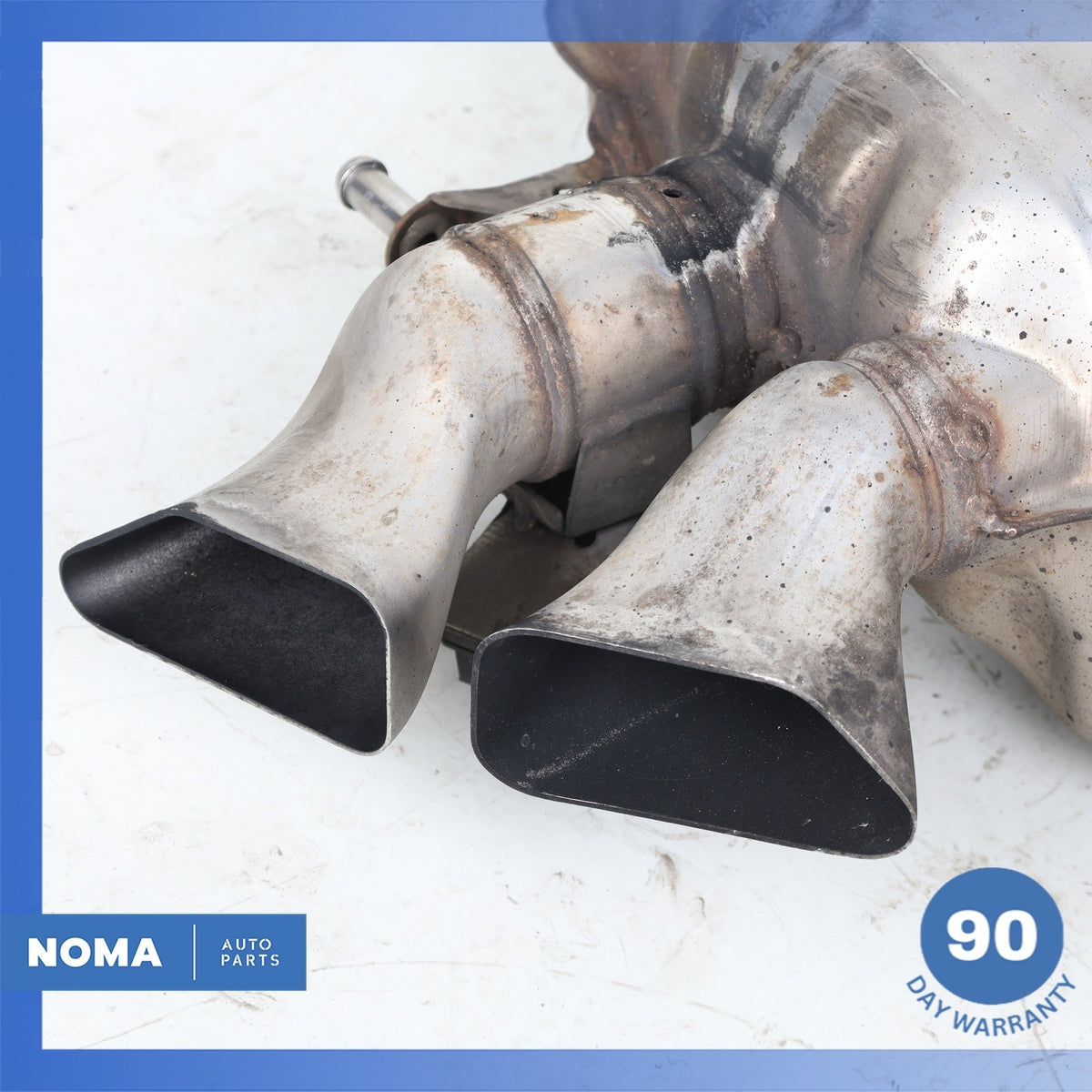 15-18 Audi D4 A8 Rear Left Side Exhaust Muffler Assembly 4H0253609CA OEM - photo 4