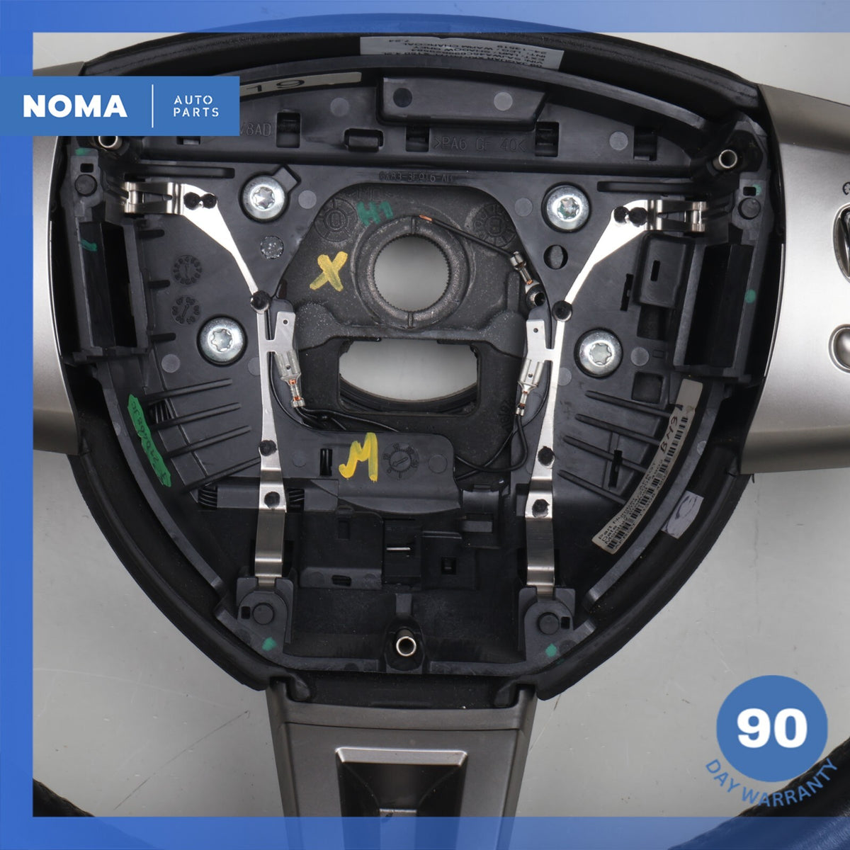 07-09 Jaguar X150 XKR XK R-Sport Steering Wheel w/ Paddle Shifters Black OEM - photo 7