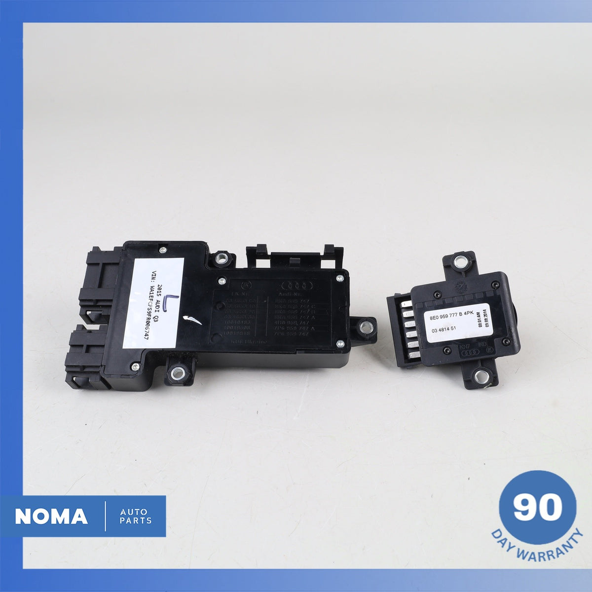 Audi 8U Q3 A7 S5 Front Left Side Power Seat Control Lumbar Switch Set Black OEM - photo 8