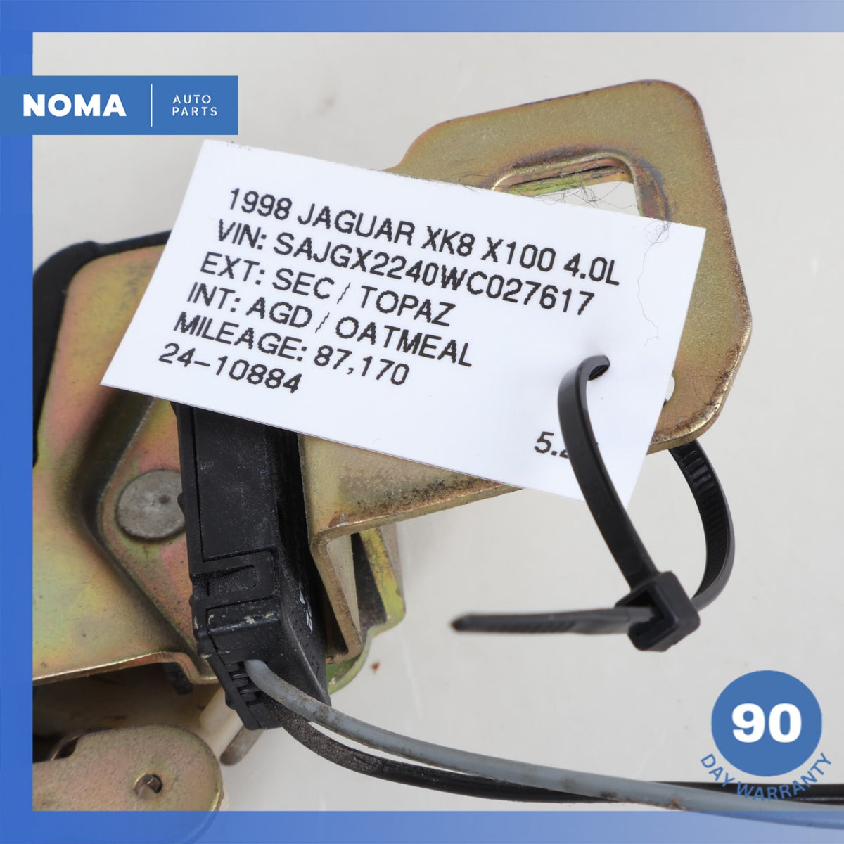 97-02 Jaguar X100 XK8 XKR Trunk Boot Latch Lock Mechanism w/ Cable GJE3500AA OEM - photo 18