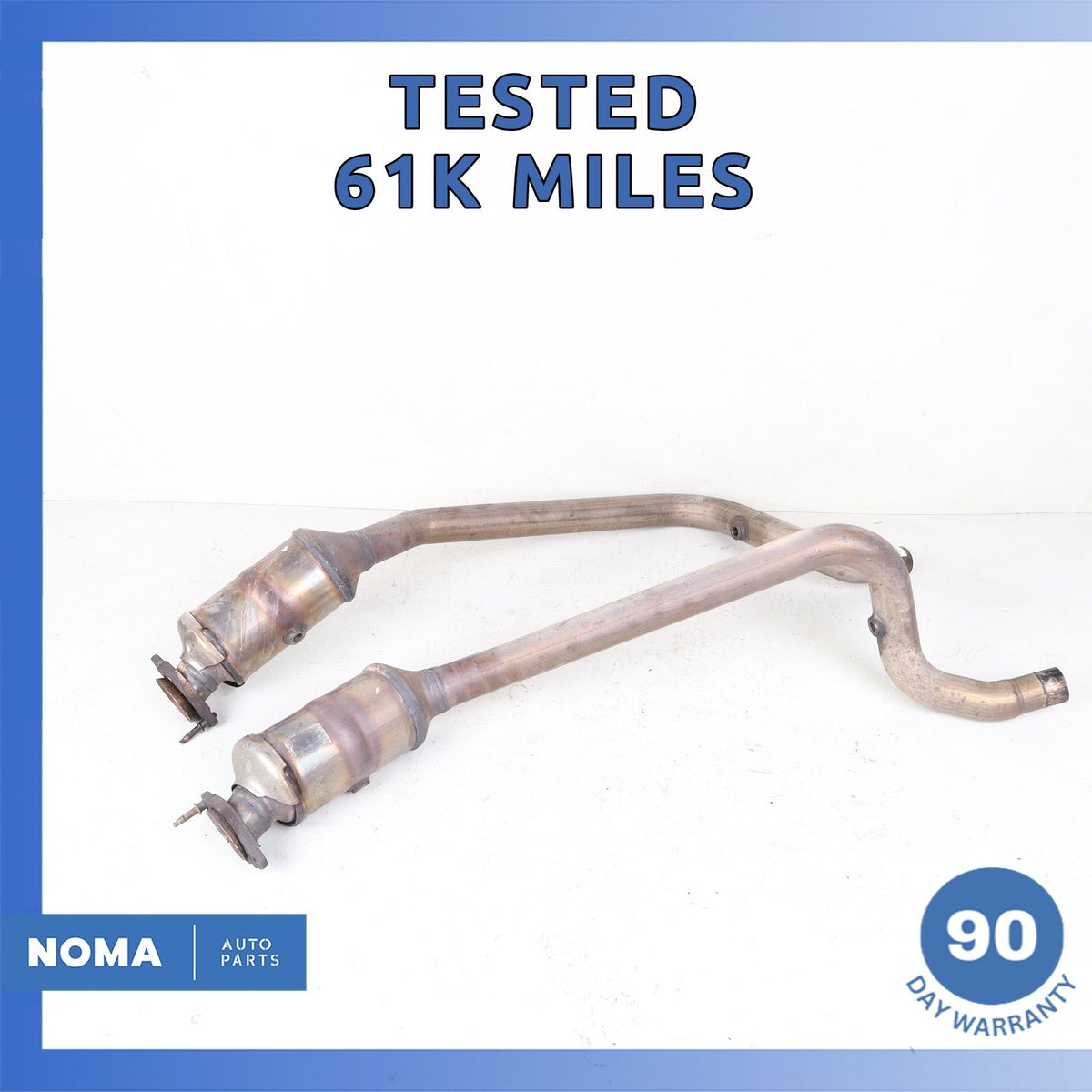 16-20 Jaguar X760 XE RWD 3.0L Left & Right Side Exhaust Downpipe Set OEM 61k - photo 1