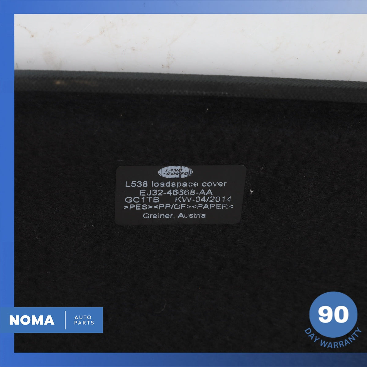 12-19 LR Range Rover Evoque L538 Rear Trunk Cargo Cover Shelf Panel OEM - photo 13