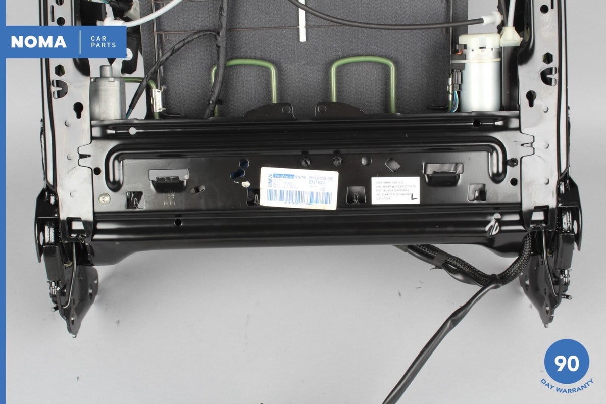 08-10 BMW 535i E60 E61 Front Left Driver Side Upper Seat Frame w/ Motor OEM - photo 7