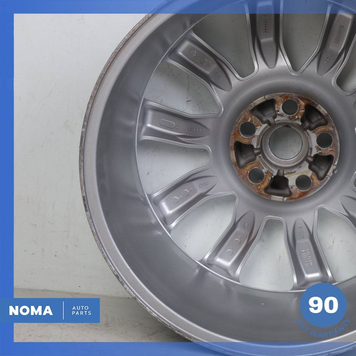 06-09 LR Range Rover Sport L320 Silver Sparkle 9.5 x R20 20" Wheel Rim OEM - photo 13