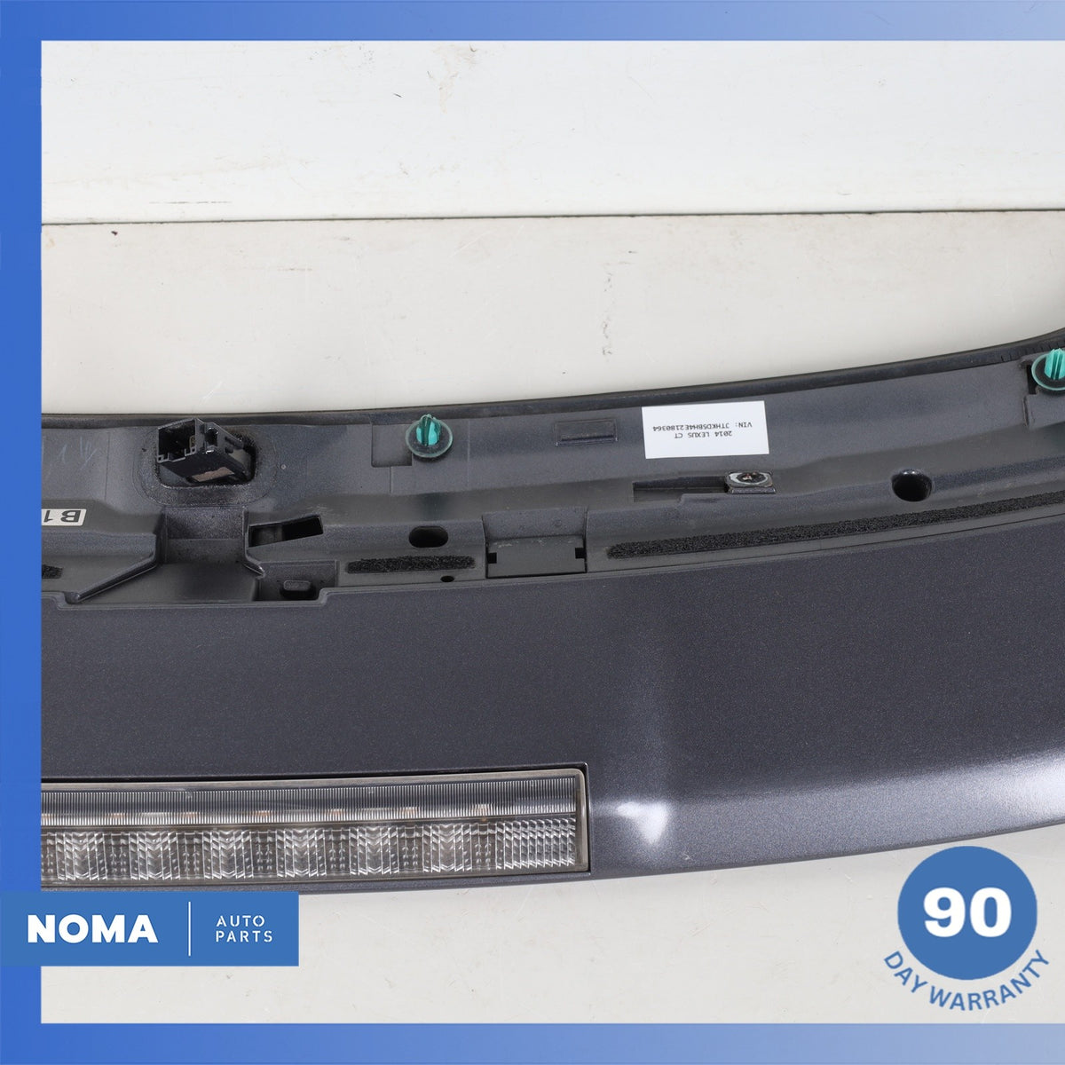 14-17 Lexus ZWA10 CT200h Rear Upper Spoiler Cover Panel Gray 76085-76904 OEM - photo 8