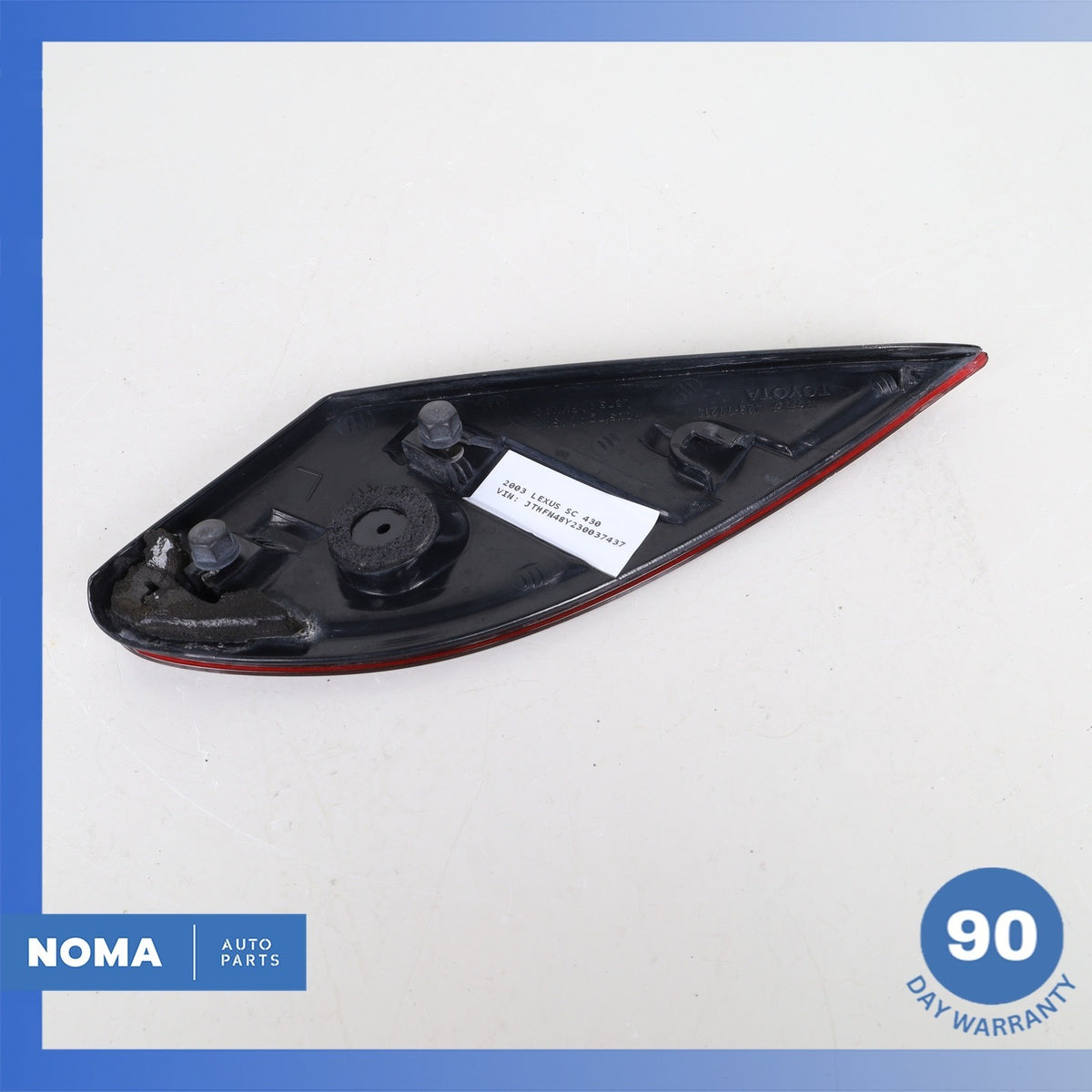 02-05 Lexus Z40 SC430 Rear Left Driver Side Tail Light Lamp Reflector Lens OEM - photo 6