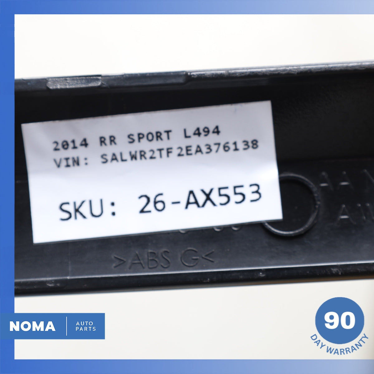 14-22 Range Rover Sport L494 Trunk Bezel License Plate Molding DK6240406DA OEM - photo 11