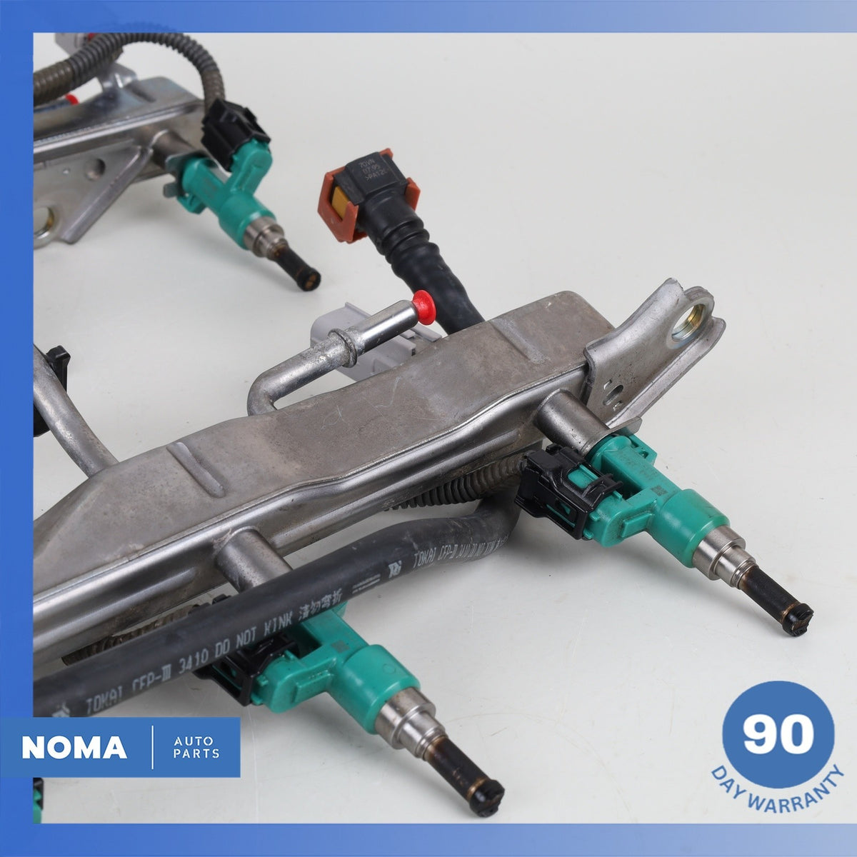 07-17 Lexus USF40 LS460 1UR 4.6L Left & Right Fuel Gas Rail w/ Injector Set OEM - photo 15