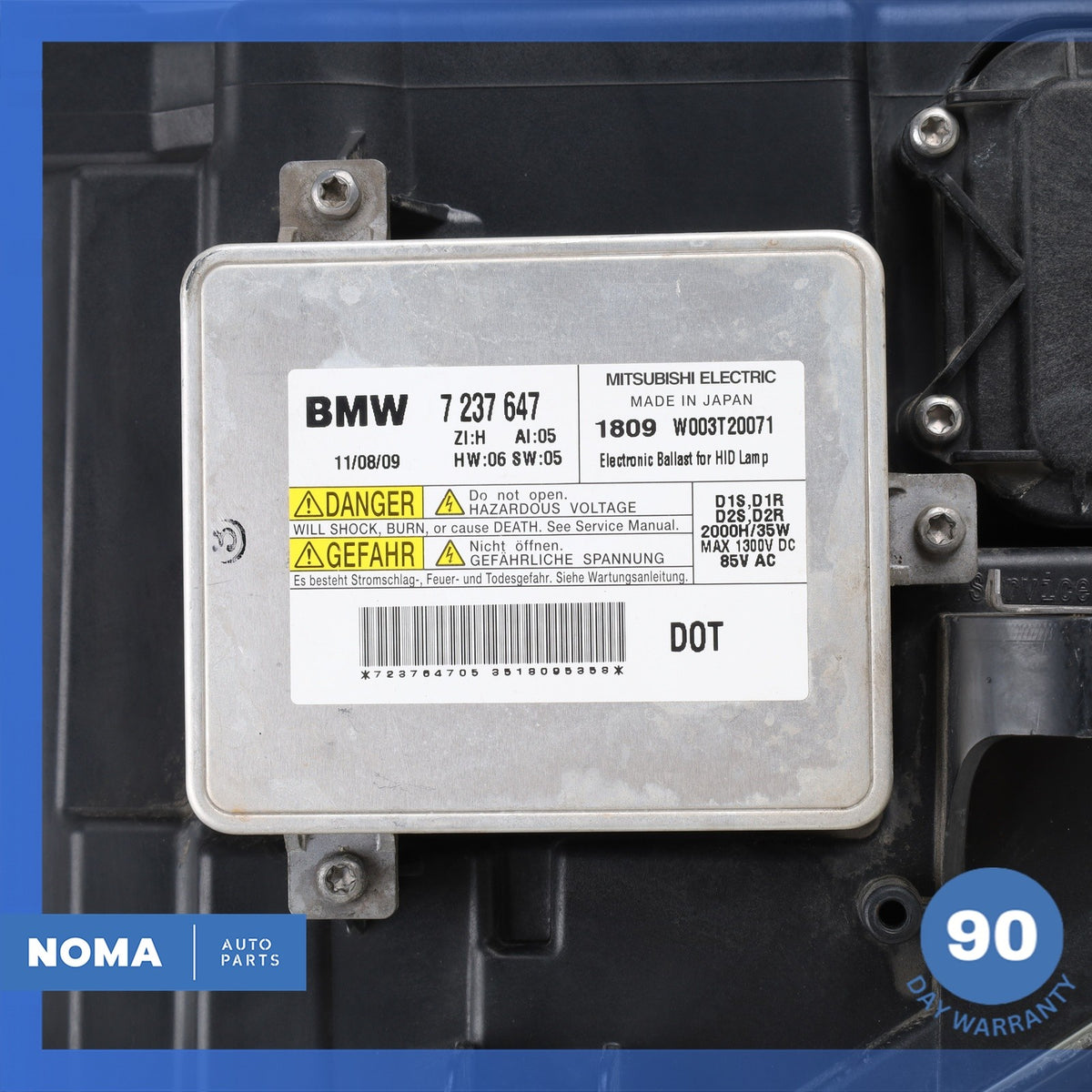 09-13 BMW E89 Z4 Right Side Adaptive Xenon Headlight AHL 63127228868 OEM - photo 19