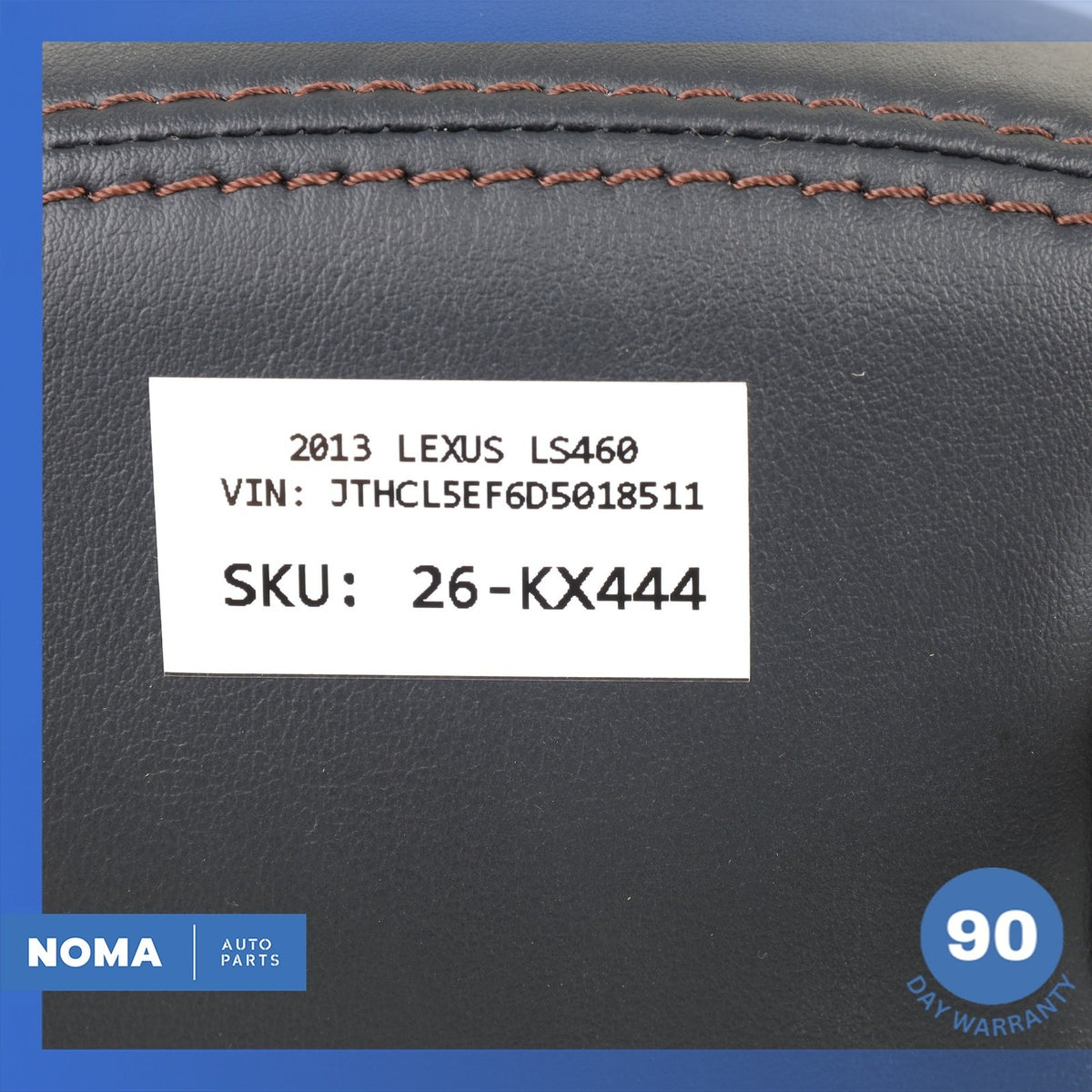 13-17 Lexus USF40 LS460 Front Right or Left Seat Headrest Black 7191050A00 OEM - photo 12