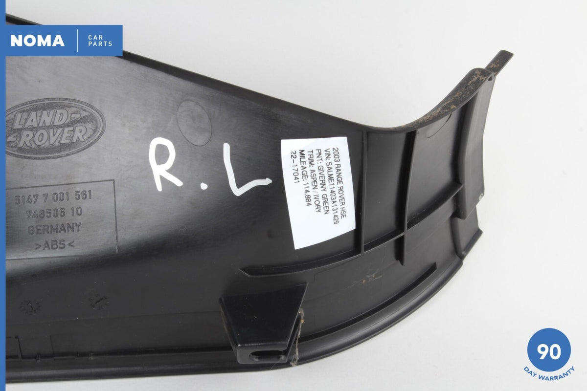 03-12 Land Rover Range Rover L322 Rear Left Driver Side Kick Panel Cover OEM - photo 7